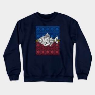 Tribal Pattern / Tribal line Art fish Crewneck Sweatshirt